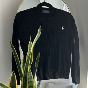 Polo by Ralph Lauren Classic Black Crewneck Sweater
